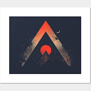 Minimalist star triangle Posters and Art